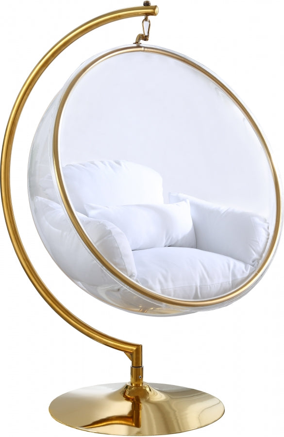 Chaise d'appoint à bulles en acrylique Luna
