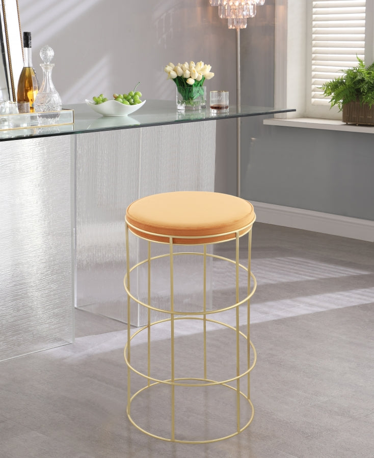 Tabouret de comptoir en velours Rebar