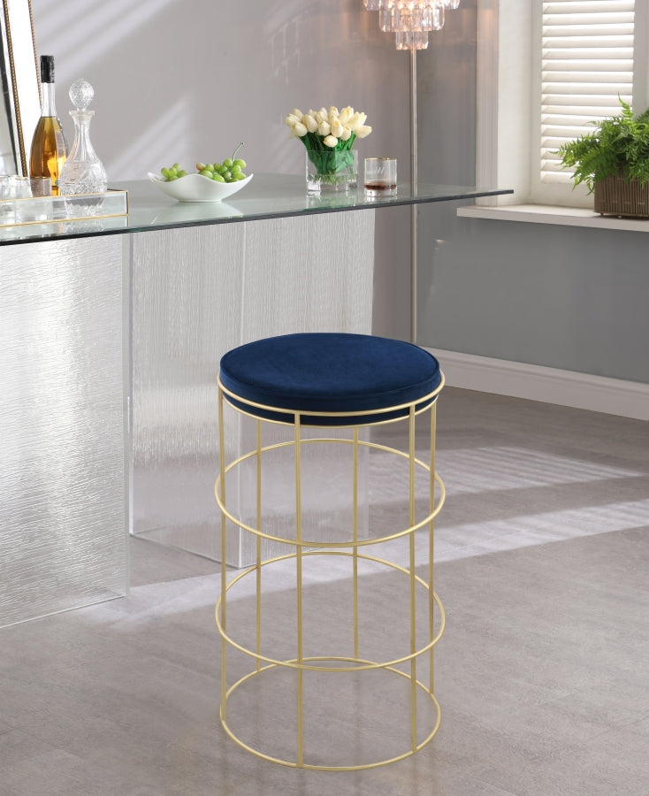 Tabouret de comptoir en velours Rebar