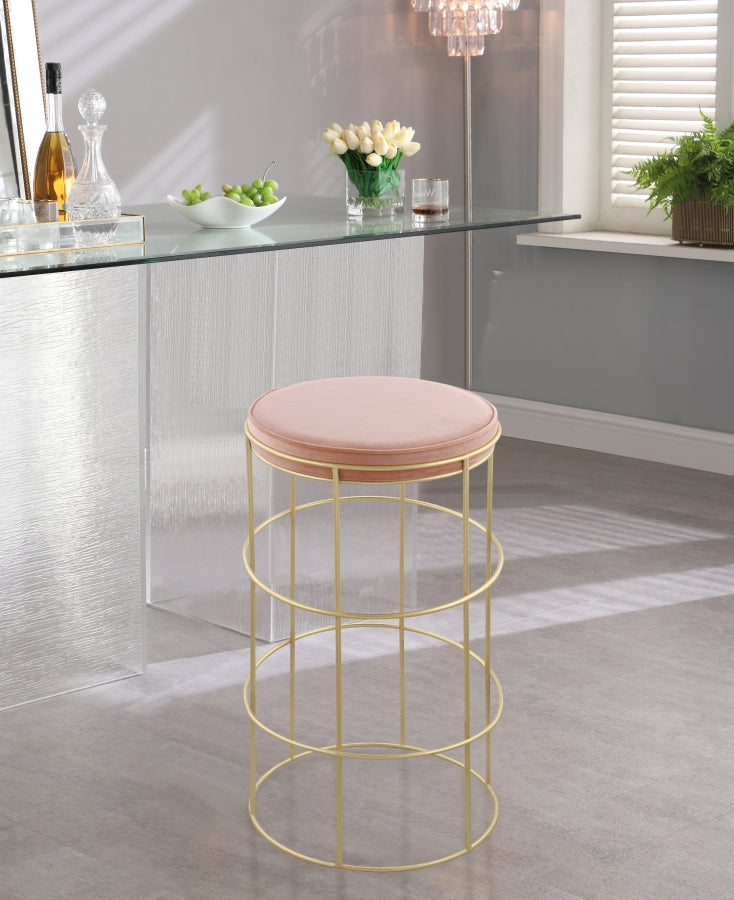 Tabouret de comptoir en velours Rebar
