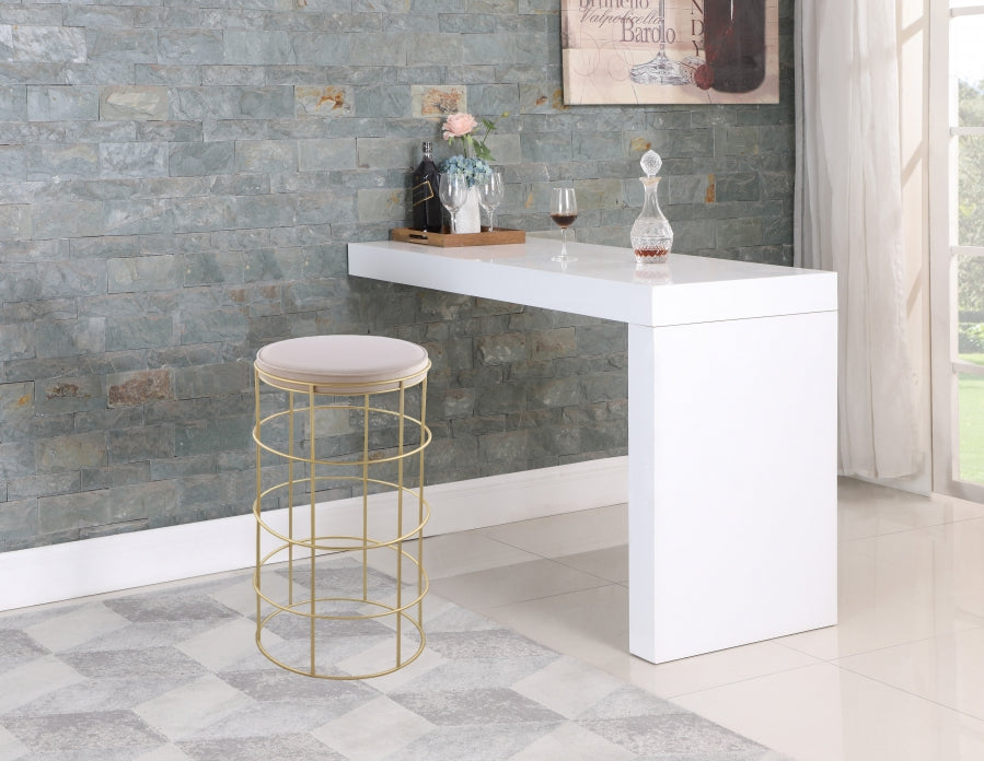 Tabouret de bar en velours Rebar