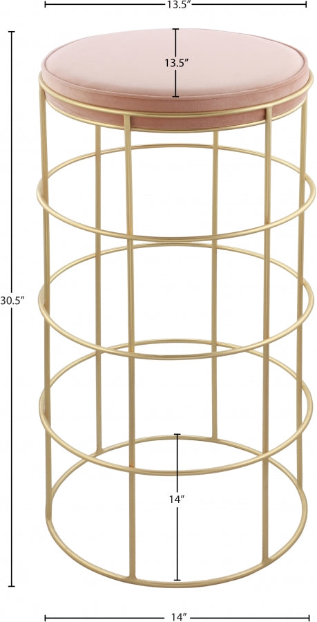 Tabouret de bar en velours Rebar