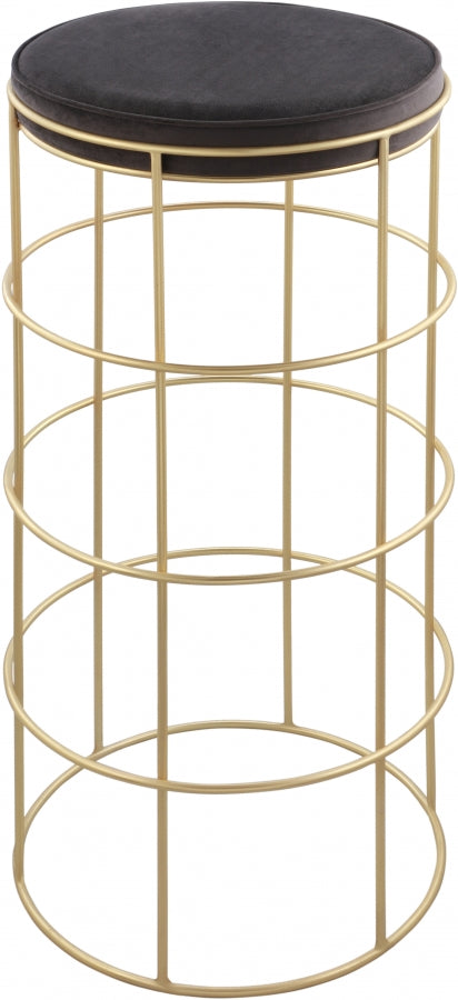 Tabouret de bar en velours Rebar