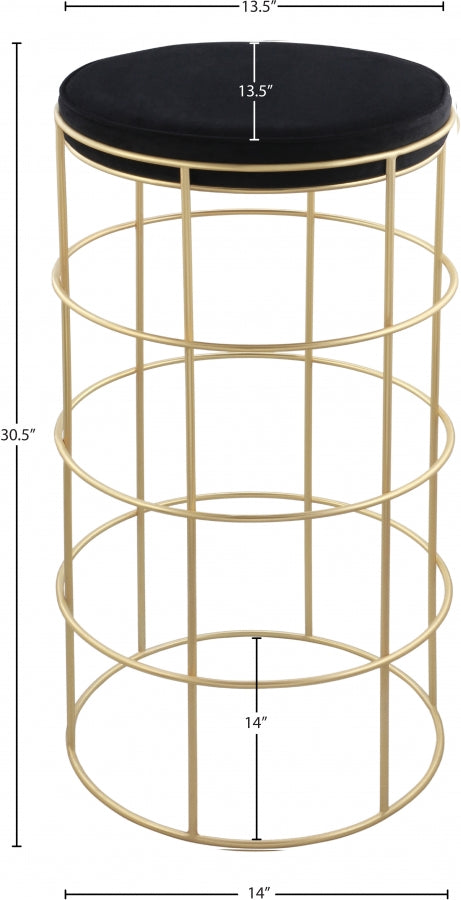Tabouret de bar en velours Rebar