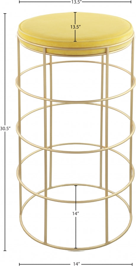 Tabouret de bar en velours Rebar