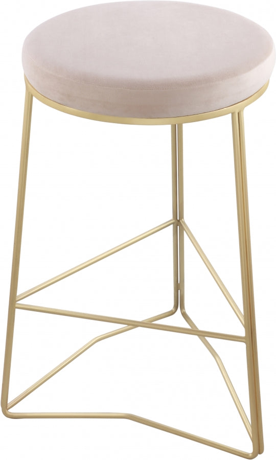 Tabouret de comptoir en velours Tres