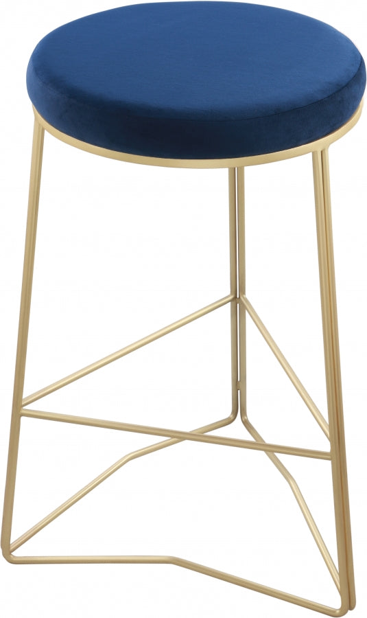 Tabouret de comptoir en velours Tres