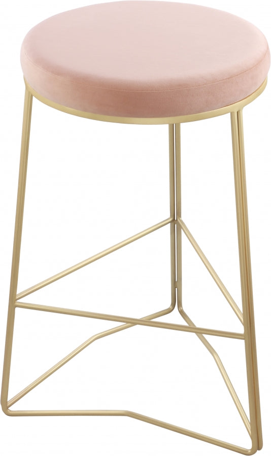 Tabouret de comptoir en velours Tres