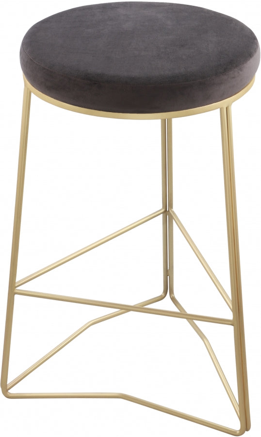 Tabouret de comptoir en velours Tres