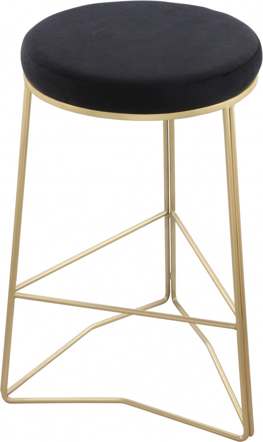 Tabouret de comptoir en velours Tres