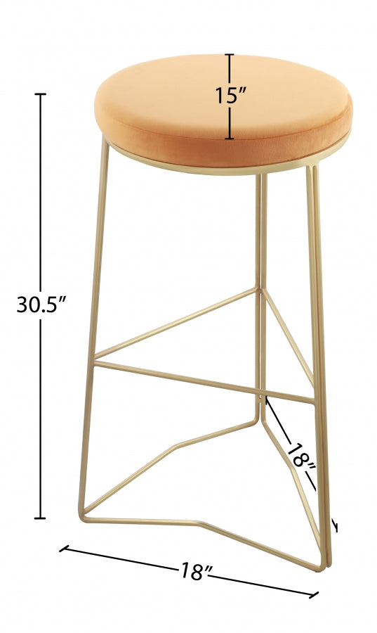 Tabouret de bar en velours Tres