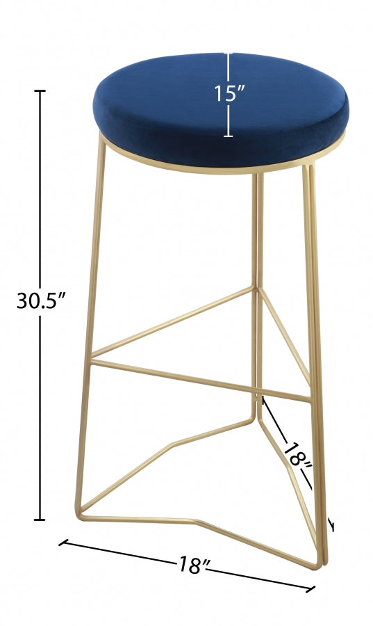 Tabouret de bar en velours Tres