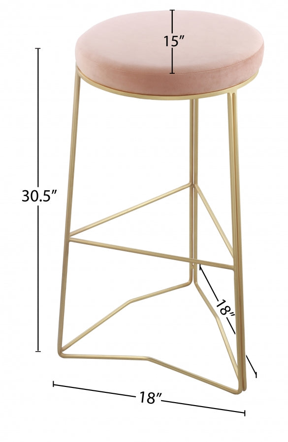 Tabouret de bar en velours Tres
