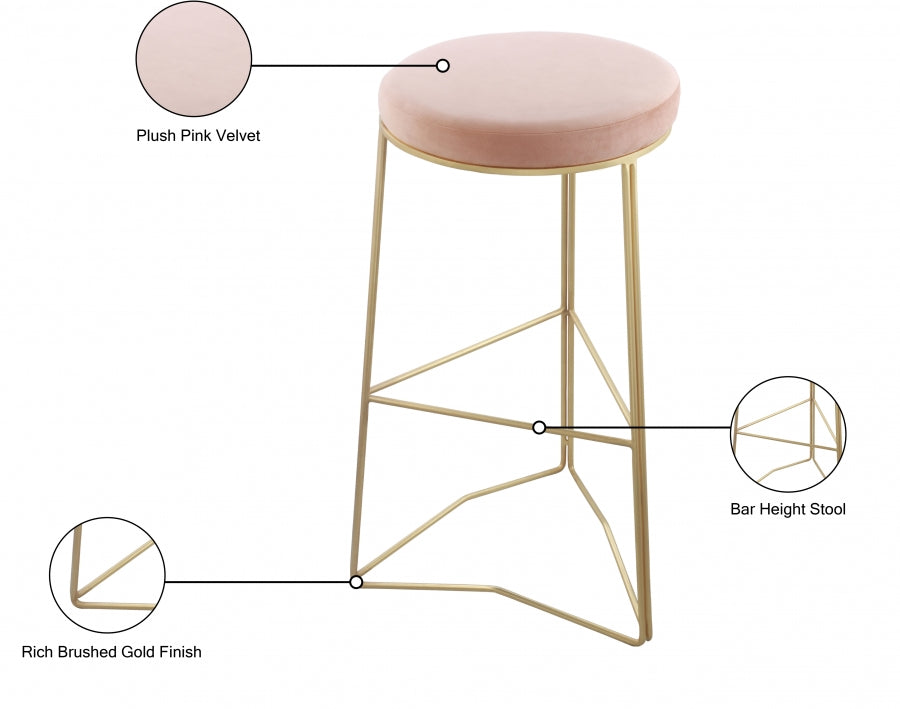 Tabouret de bar en velours Tres