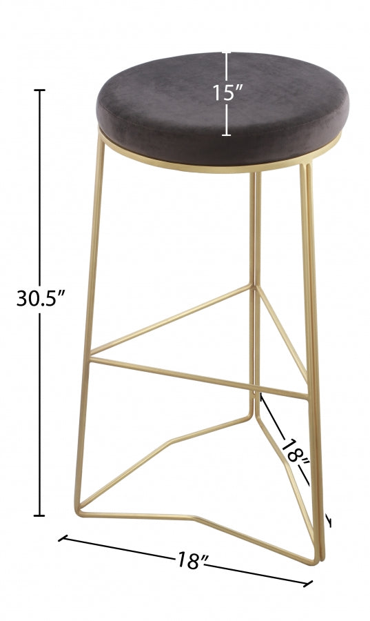 Tabouret de bar en velours Tres