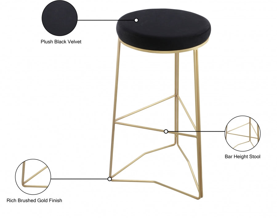 Tabouret de bar en velours Tres