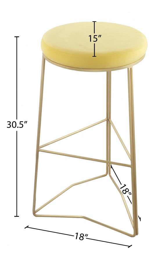 Tabouret de bar en velours Tres