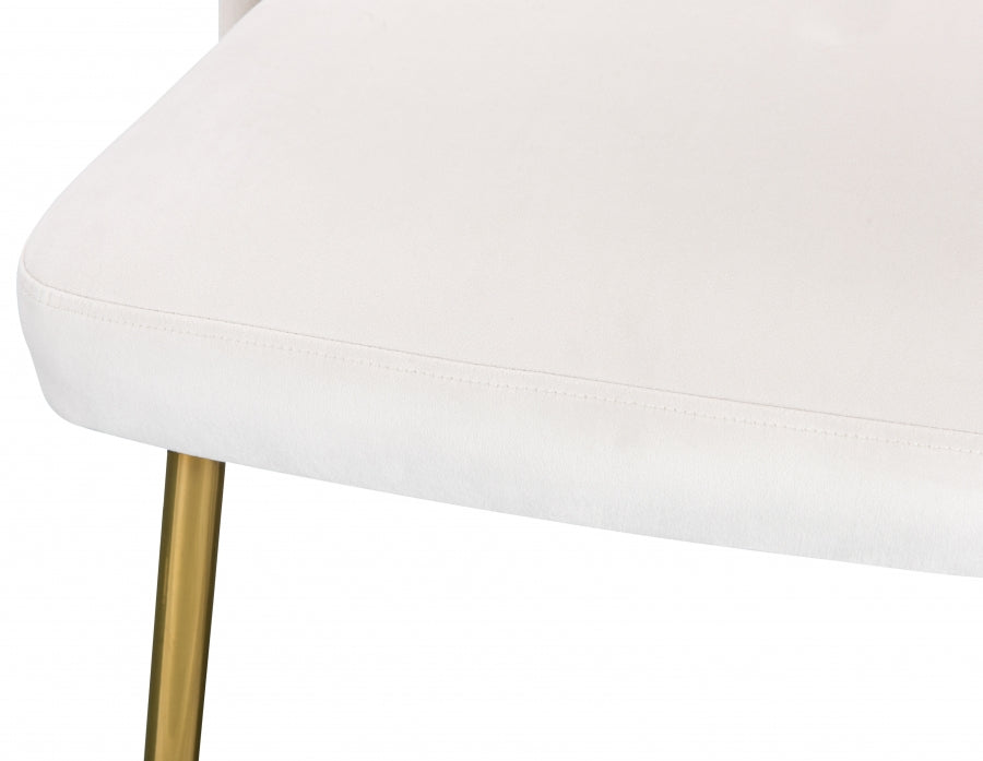 Chaise de salle à manger en velours Logan