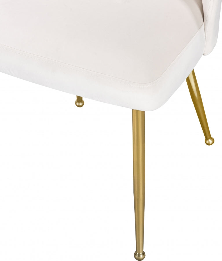 Chaise de salle à manger en velours Logan