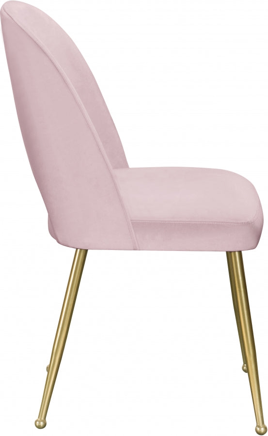 Chaise de salle à manger en velours Logan