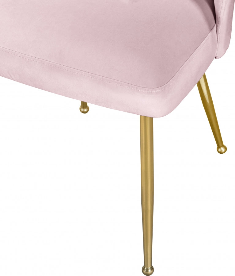 Chaise de salle à manger en velours Logan