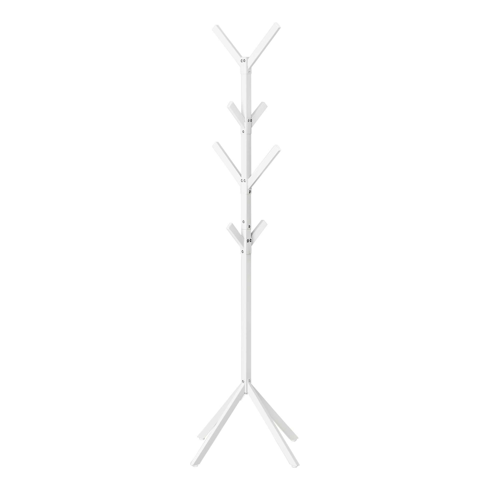 PORTE MANTEAU - 70"H / MÉTAL BLANC 