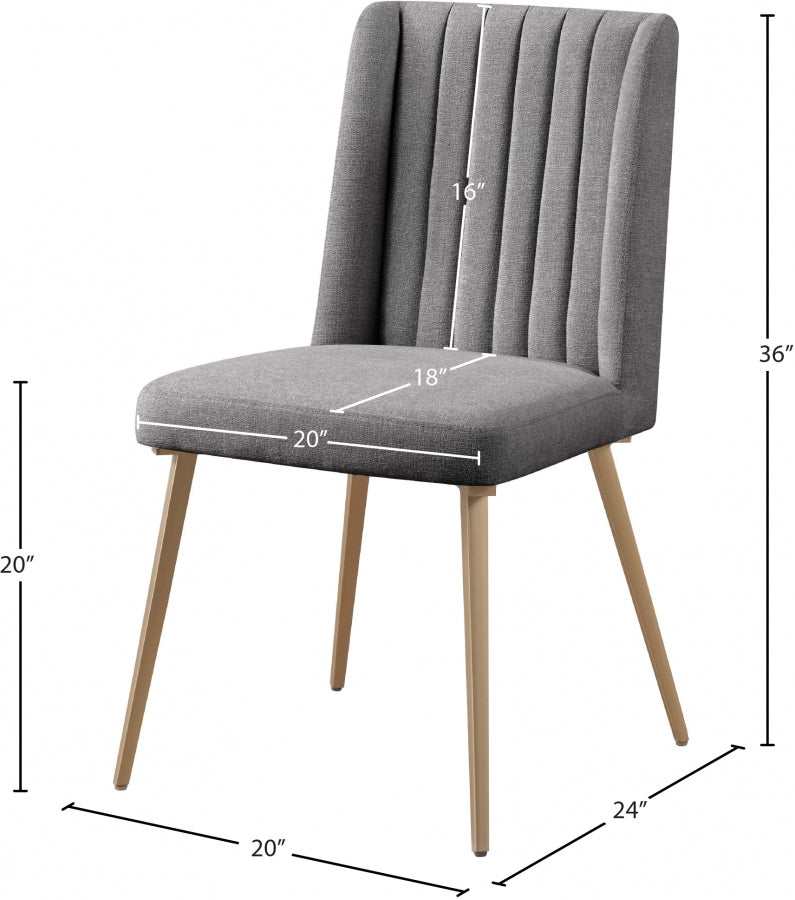 Chaise de salle à manger en lin Eleanor