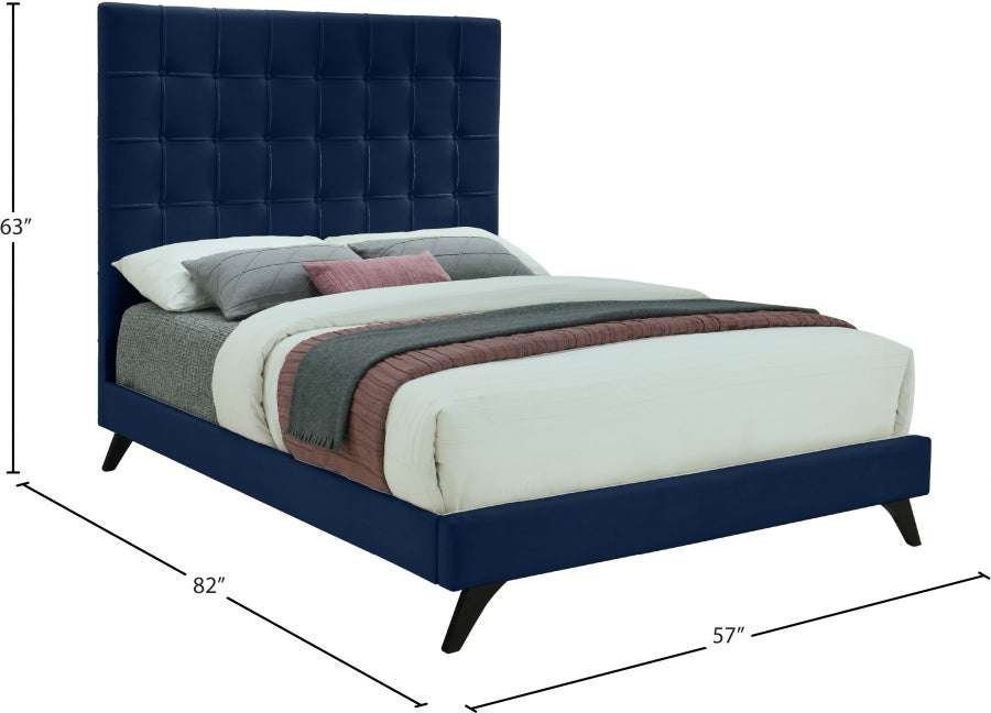 Lit en velours Elly
