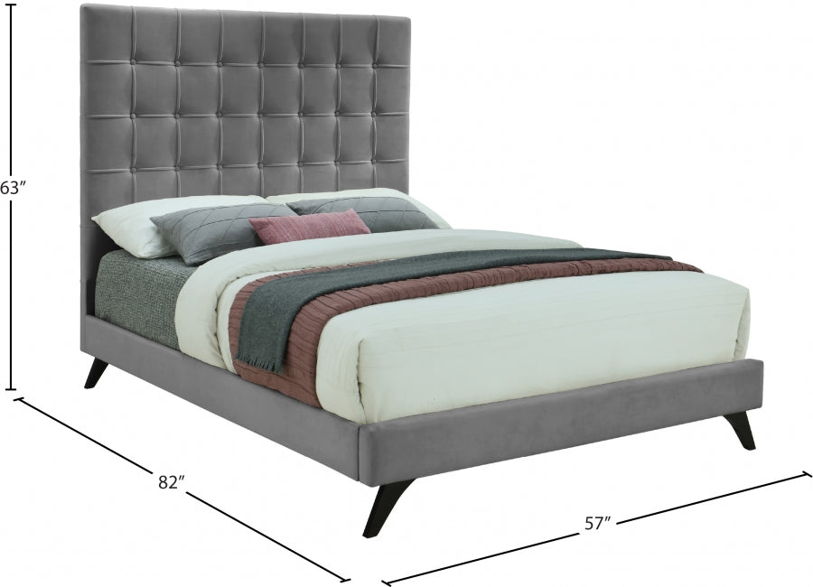 Lit en velours Elly