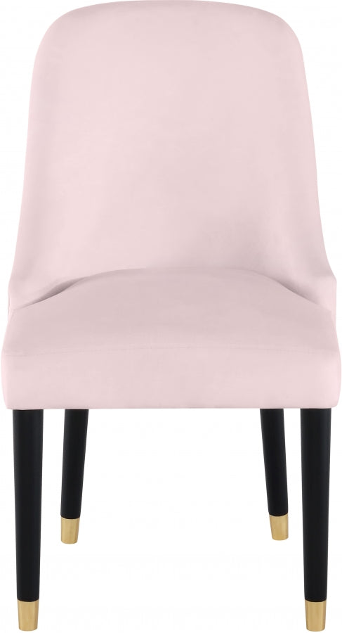 Chaise de salle à manger en velours Omni