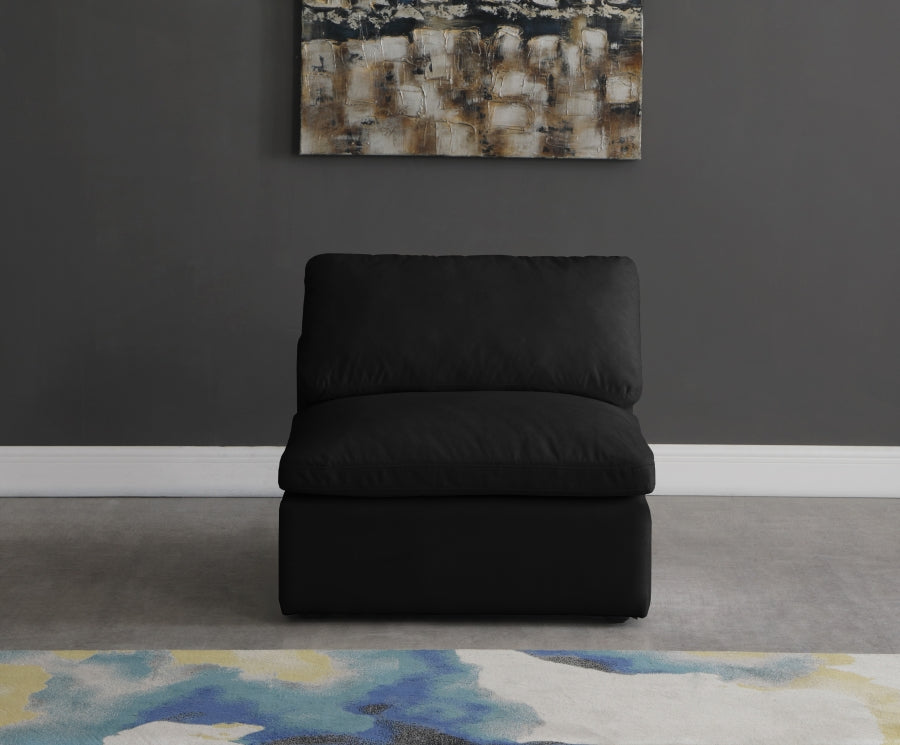 Chaise sans oreillers rembourrée en duvet modulaire standard en velours moelleux confortable comme un nuage