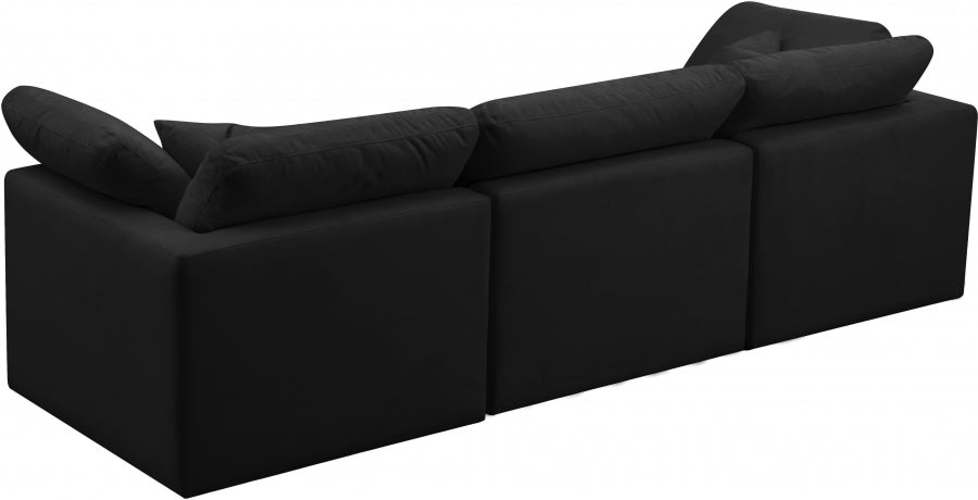 Canapé 105" rembourré en duvet modulaire standard en velours moelleux confortable comme un nuage