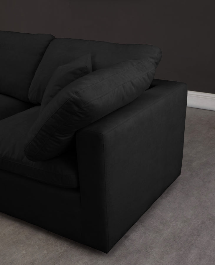 Canapé 105" rembourré en duvet modulaire standard en velours moelleux confortable comme un nuage