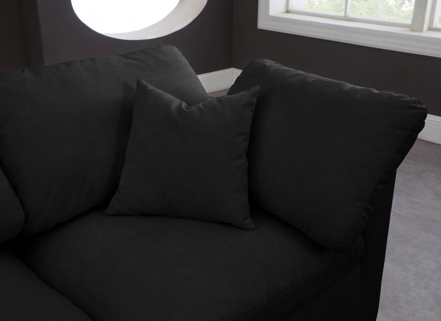 Canapé 105" rembourré en duvet modulaire standard en velours moelleux confortable comme un nuage
