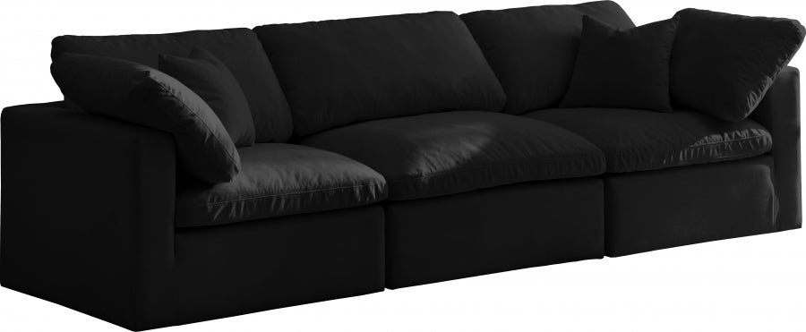 Canapé 105" rembourré en duvet modulaire standard en velours moelleux confortable comme un nuage