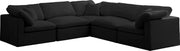 Plush Velvet Standard Modular Down Filled Cloud-Like Comfort Overstuffed Reversible Sectional