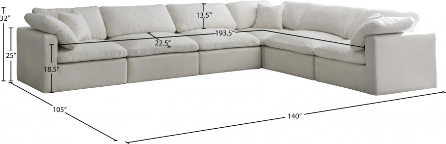 Sectionnel réversible rembourré en duvet modulaire standard en velours pelucheux confortable comme un nuage