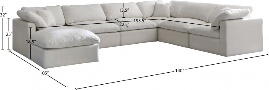 Sectionnel réversible rembourré en duvet modulaire standard en velours pelucheux confortable comme un nuage