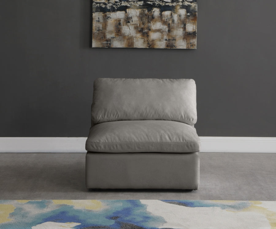 Chaise sans oreillers rembourrée en duvet modulaire standard en velours moelleux confortable comme un nuage