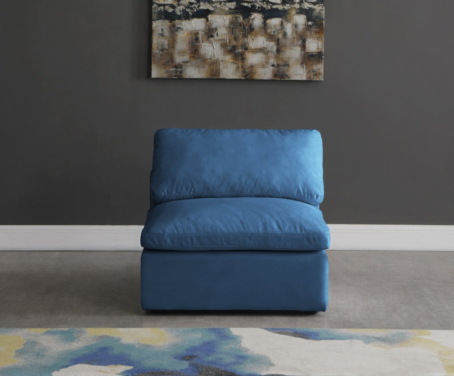 Chaise sans oreillers rembourrée en duvet modulaire standard en velours moelleux confortable comme un nuage
