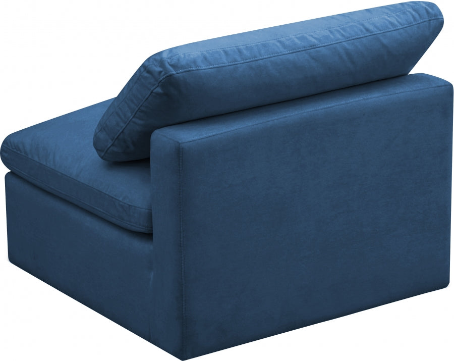 Chaise sans oreillers rembourrée en duvet modulaire standard en velours moelleux confortable comme un nuage