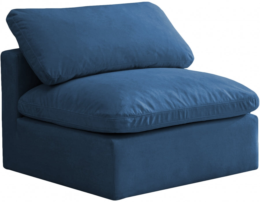 Chaise sans oreillers rembourrée en duvet modulaire standard en velours moelleux confortable comme un nuage