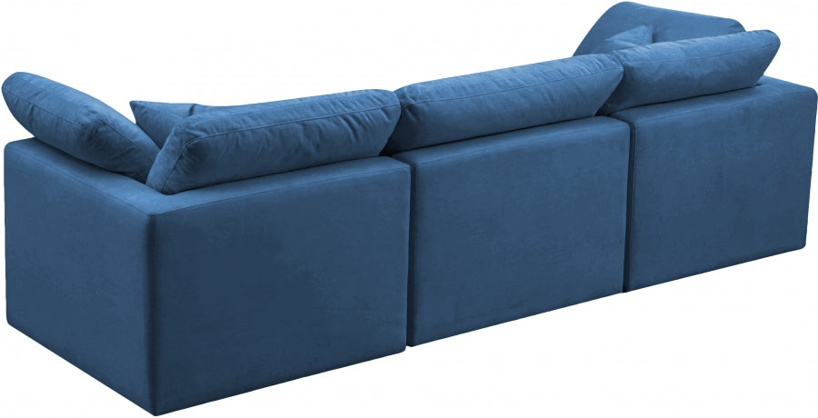Canapé 105" rembourré en duvet modulaire standard en velours moelleux confortable comme un nuage