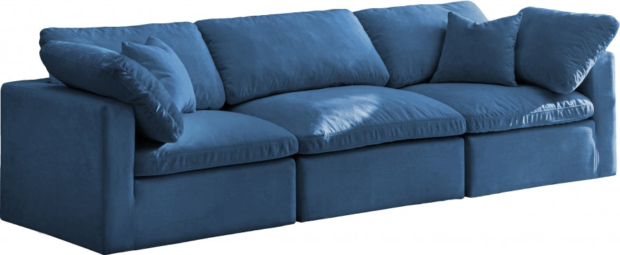 Canapé 105" rembourré en duvet modulaire standard en velours moelleux confortable comme un nuage