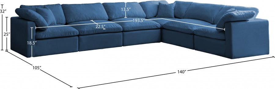 Sectionnel réversible rembourré en duvet modulaire standard en velours pelucheux confortable comme un nuage