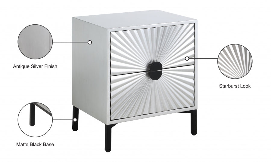 Table d'appoint scintillante 