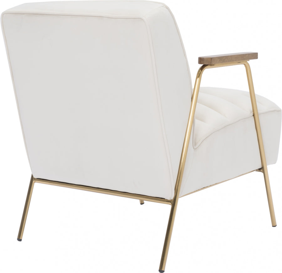 Chaise d'appoint en velours Woodford