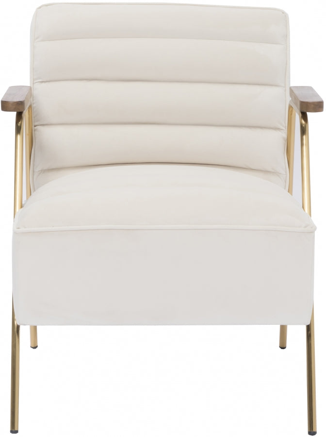 Chaise d'appoint en velours Woodford