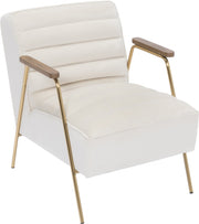 Chaise d'appoint en velours Woodford