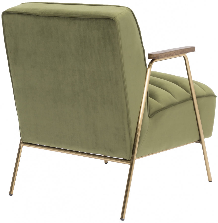 Chaise d'appoint en velours Woodford